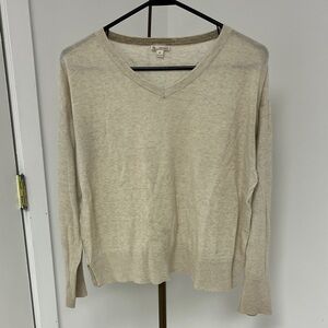 Gap Cream V-Neck Sweater
